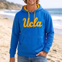 UCLA Blue Team Hoodie Size Large Unisex Sweatshirt Pullover