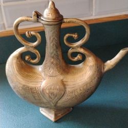 Vintage Hand Crafted Pitcher Twin Handles