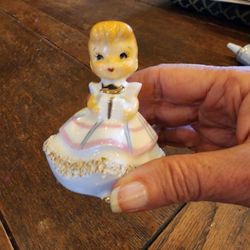 Vintage Lefton Girl Bell Figurine $25