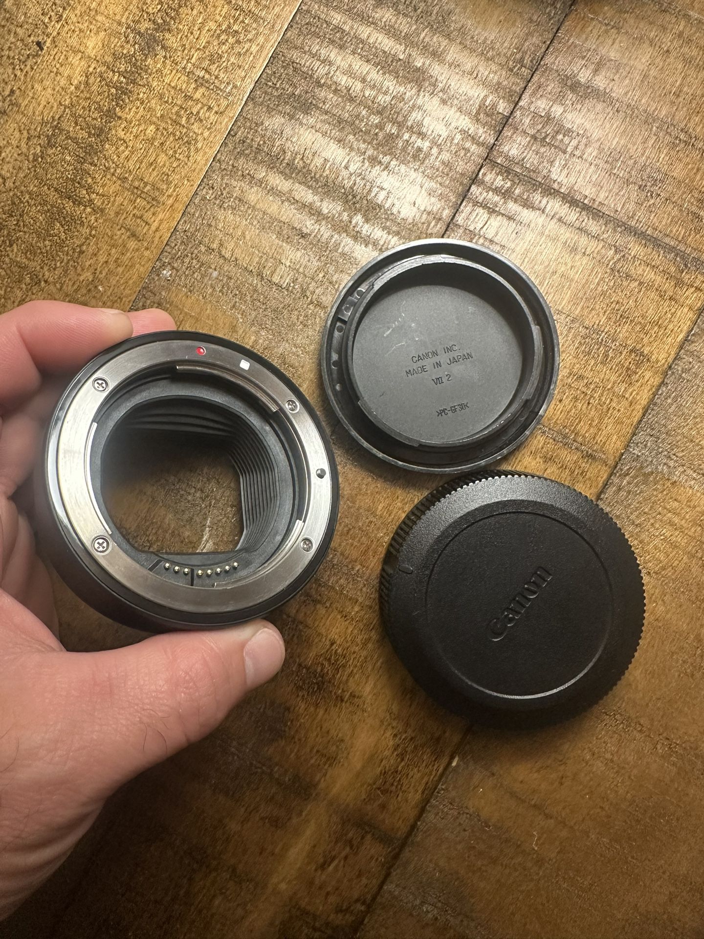 OEM Canon RF to EF Adapter white caps