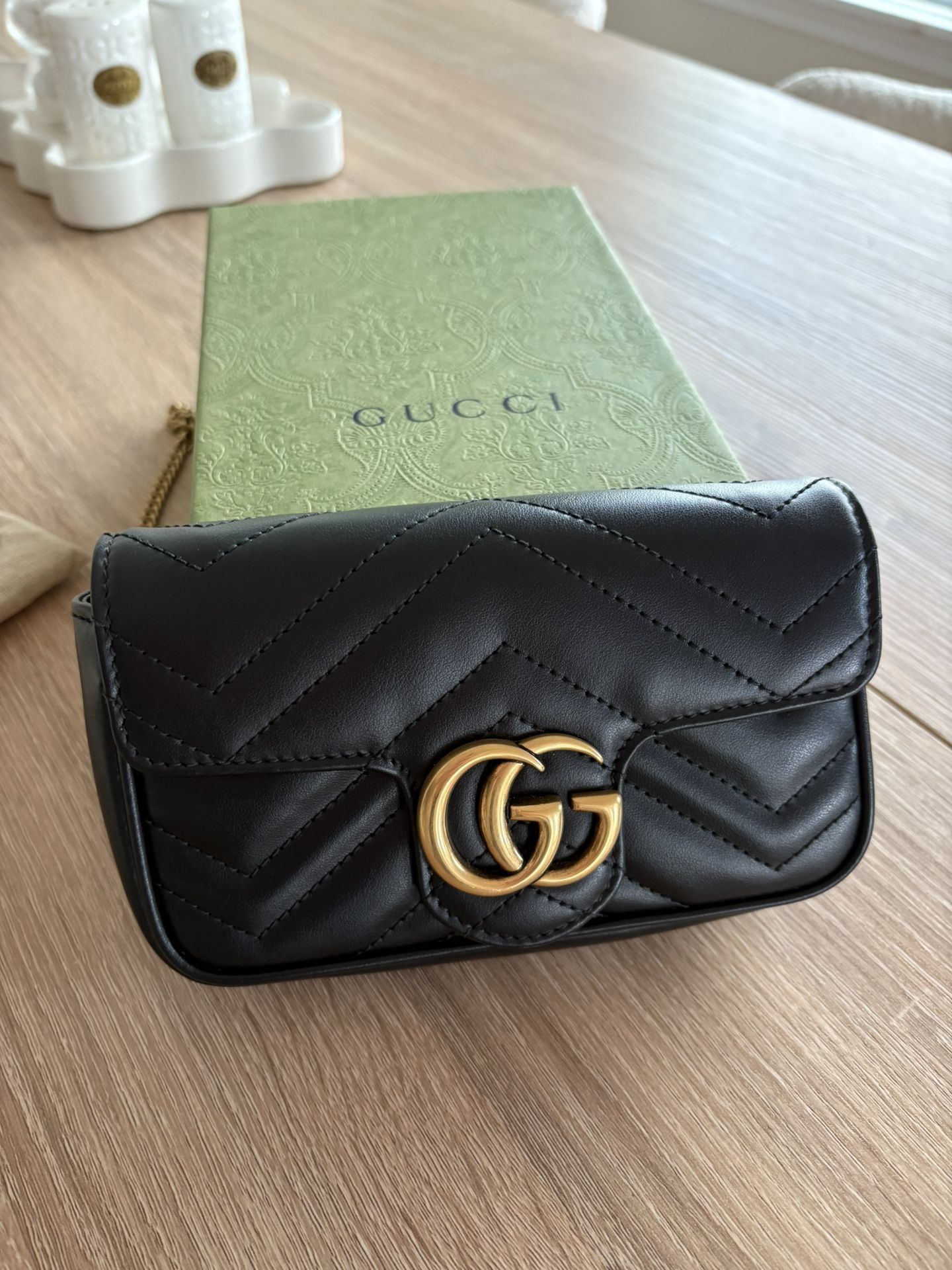 Authentic Gucci Marmont super mini bag