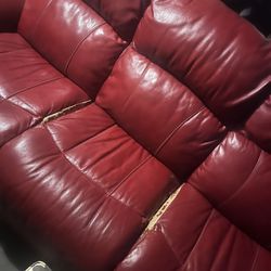 Red Couch And Chairs