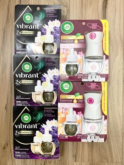 $18 for 5 packs Air Wick Essential Oils Refills and Warmer kit,total 8 Refills and 2 Warmers