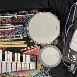 Yamaha SCK-350 Student Percussion Snare and Bell Combo Kit