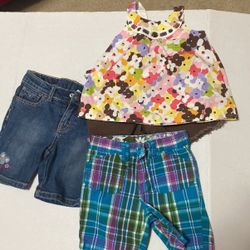 Girls Size 3 - 4 Shorts Shirt $5