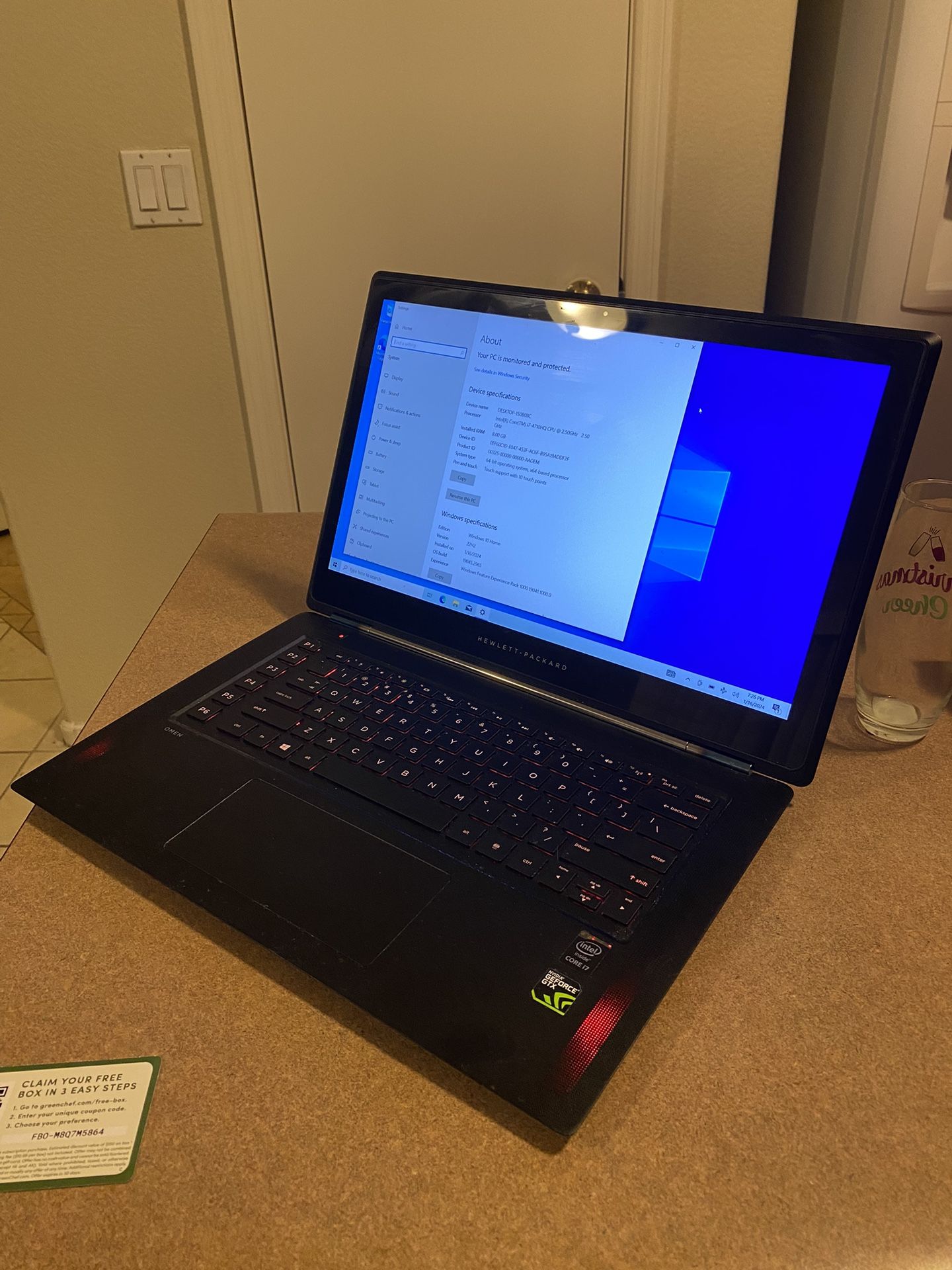 Great condition HP OMEN Notebook 15t-5000 