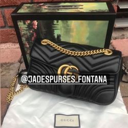 Leather Metal Crossbody Purse 