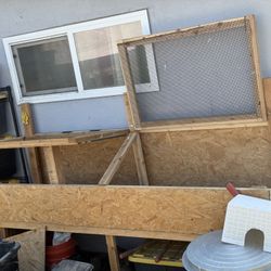 Chicken Coop Used For Brooder Chicks Quail Hutch 