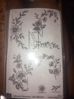 Toile Blossoms Rubber Stampin Up Definitely Decorative Flowers Gorgeous Flourish