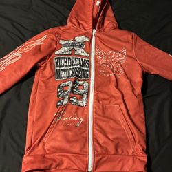 Red Zip-up Hoodie, Jacket