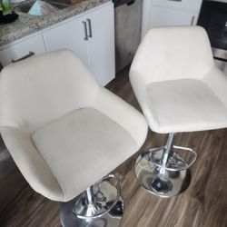 Beige Adjustable Stools