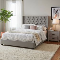 Brand new full size highback upholstered bedframe only 