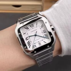 Cartier Santos de Cartier stainless steel automatic watch  