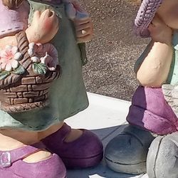 Awesome Designer Set Of Two Yard Statue Very Detailed High Quality Masterpiece