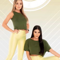 Yellow Leggings No Zipper 