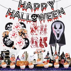 Halloween Party Decorations Kit With Mask