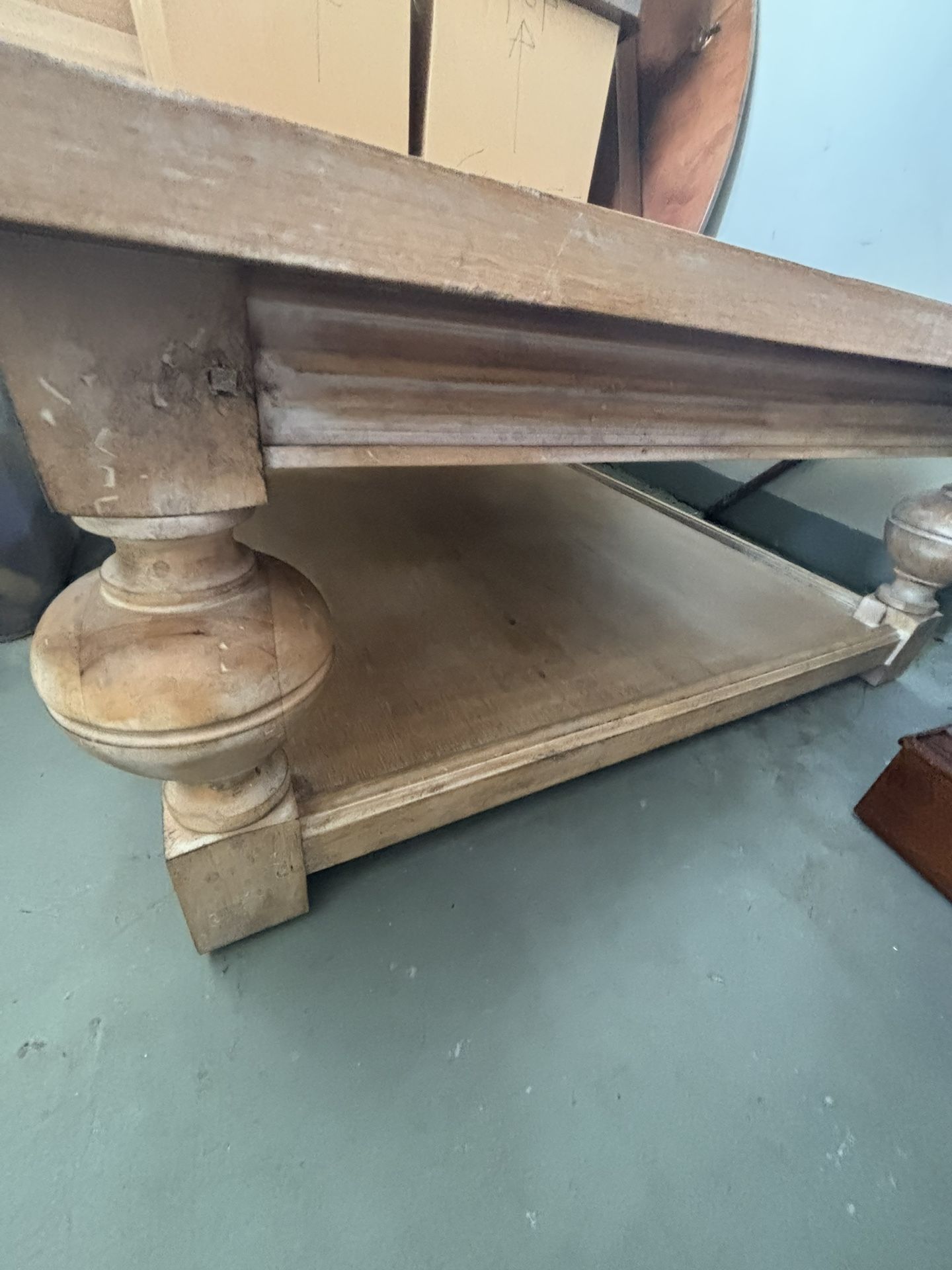 Ethan Allen Deacon Square Coffee Table.