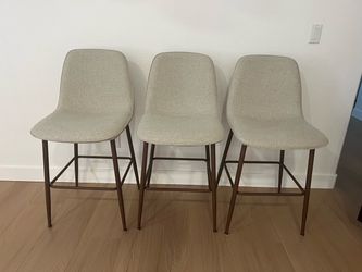 Set of 3 Counter Height Bar Stools