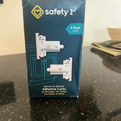 Safety First Adhesive Locks for cabinets & drawers 4 pack new in box