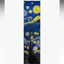 Van Gogh Starry Night 100% neck Silk Scarf Museum Art Classic
