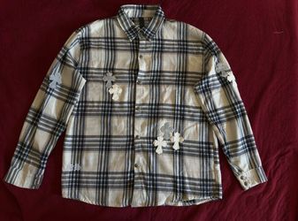 Chrome Hearts Plaid Cross Patch Shirt – Size L