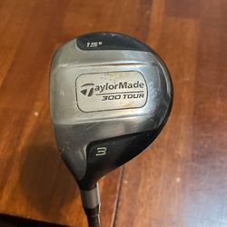 Taylor Made 300 Tour Three Wood Men’s Left-Handed Stiff Flex Shaft