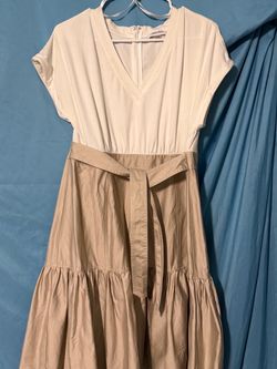 Calvin Klein two-tone dress