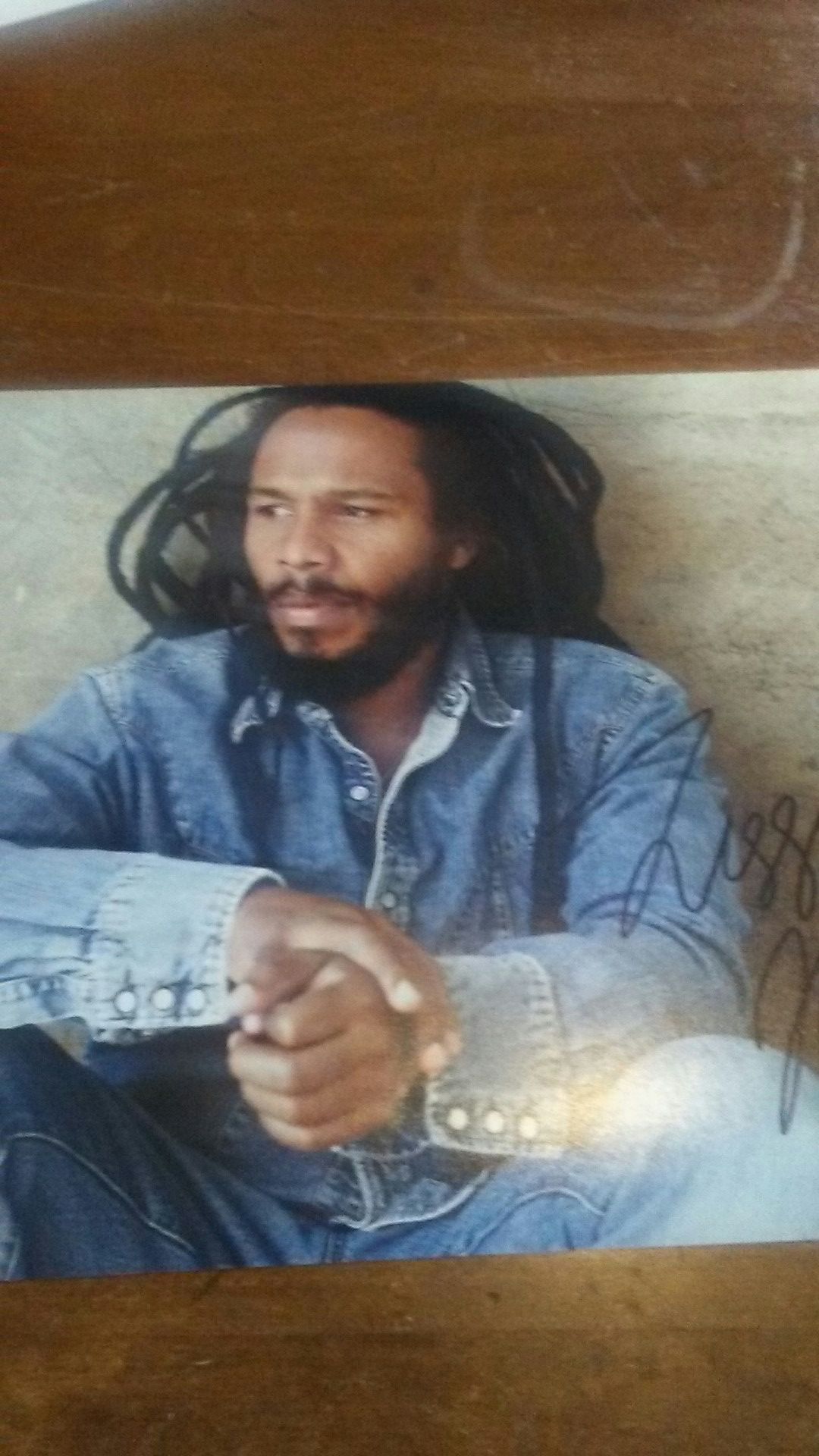 Ziggy Marly signed photo.