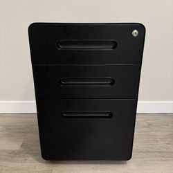 Yitahome Black Rolling Filing Cabinet