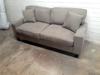 New serta modern sofa pillow included tan color see pictures for dimensions