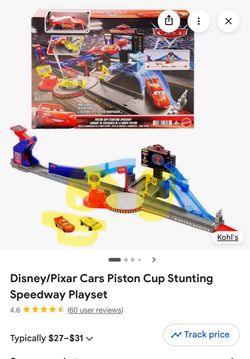 Disney Pixar piston cup track