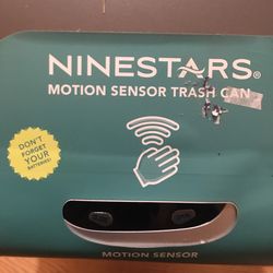 NEWNine stars Stainless Steel Oval Sensors Trash Can