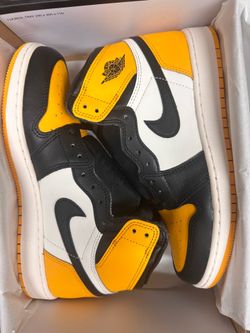 Air Jordan 1 hi yellow toe taxi GS