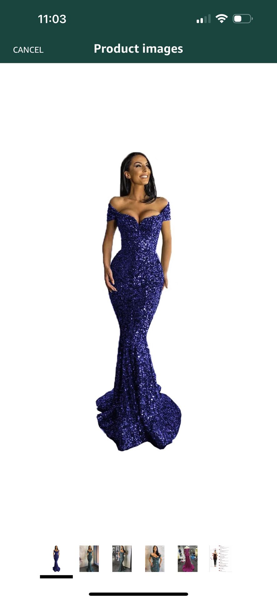Mermaid Sequin Prom Dress 