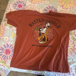 Disney Goofy "Master of the World" Graphic Tee - Size 2XL