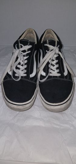 Mens Vans Old Skool Black White Low-Top Sneakers