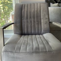 Grey Velvet Chair