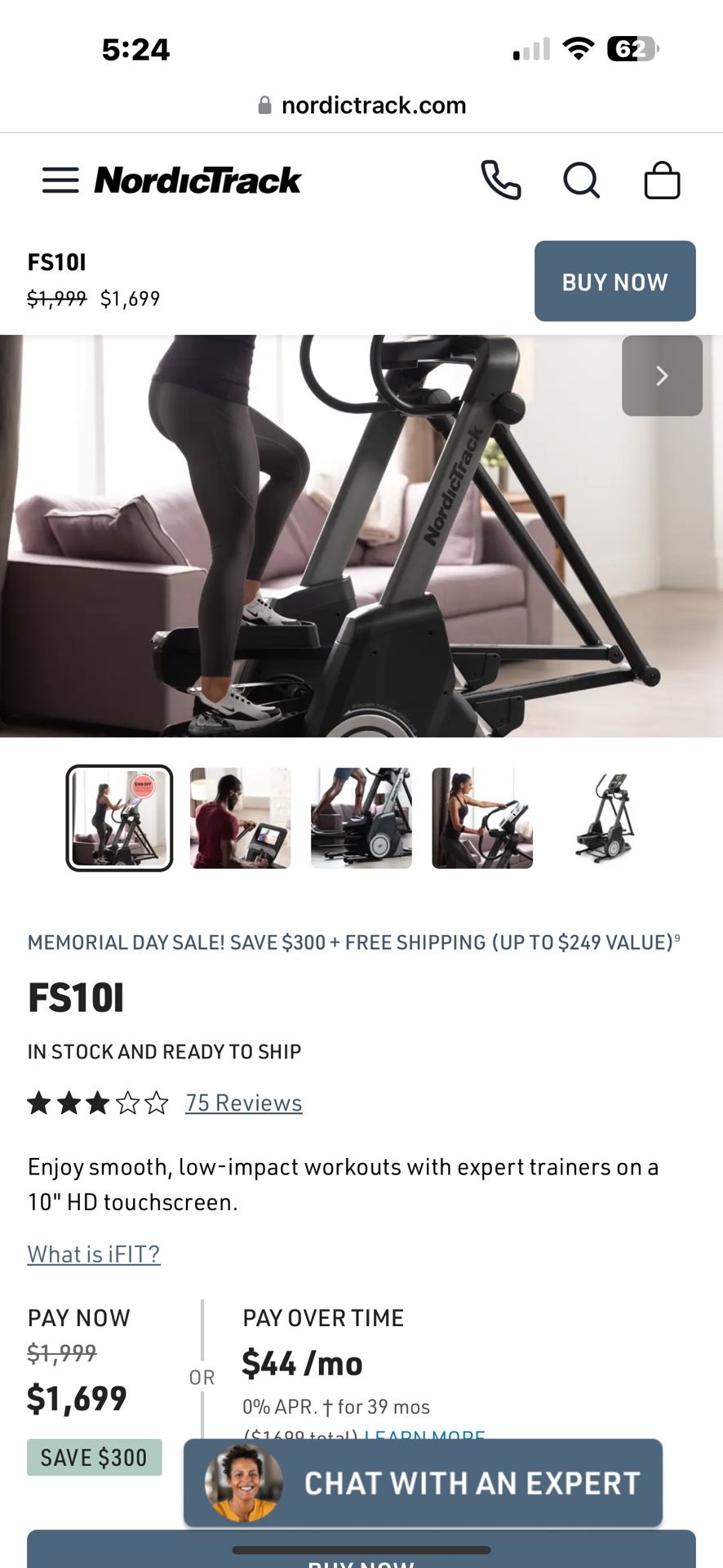 NordicTrack FS7i Elliptical