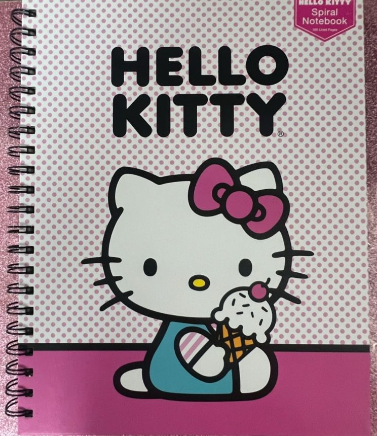 NWT Hello Kitty Spiral Notebook