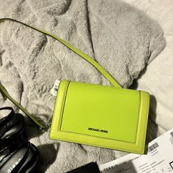 Lime Green Michael Kors Crossbody 