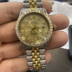 Rolex Datejust Fully Diamond Set Buy 36mm Sale Trade Gold Watches Coins Scrap Silver