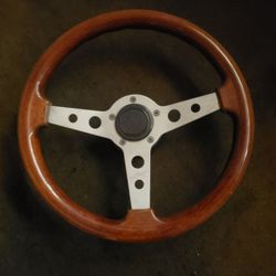 Original Wood Grain Grant Steering Wheel