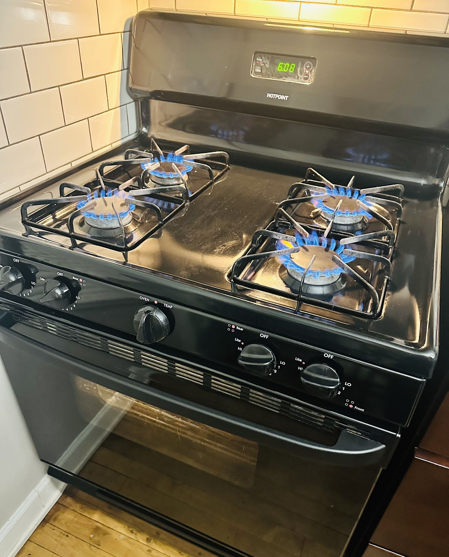 Microwave And Gas Oven