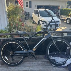 Hyper Beach Cruiser E Bike Pedal Assist- 
