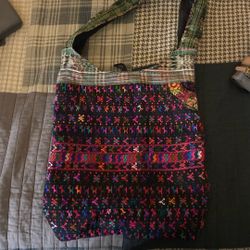 Multicolor Design Vintage Tote Bag 