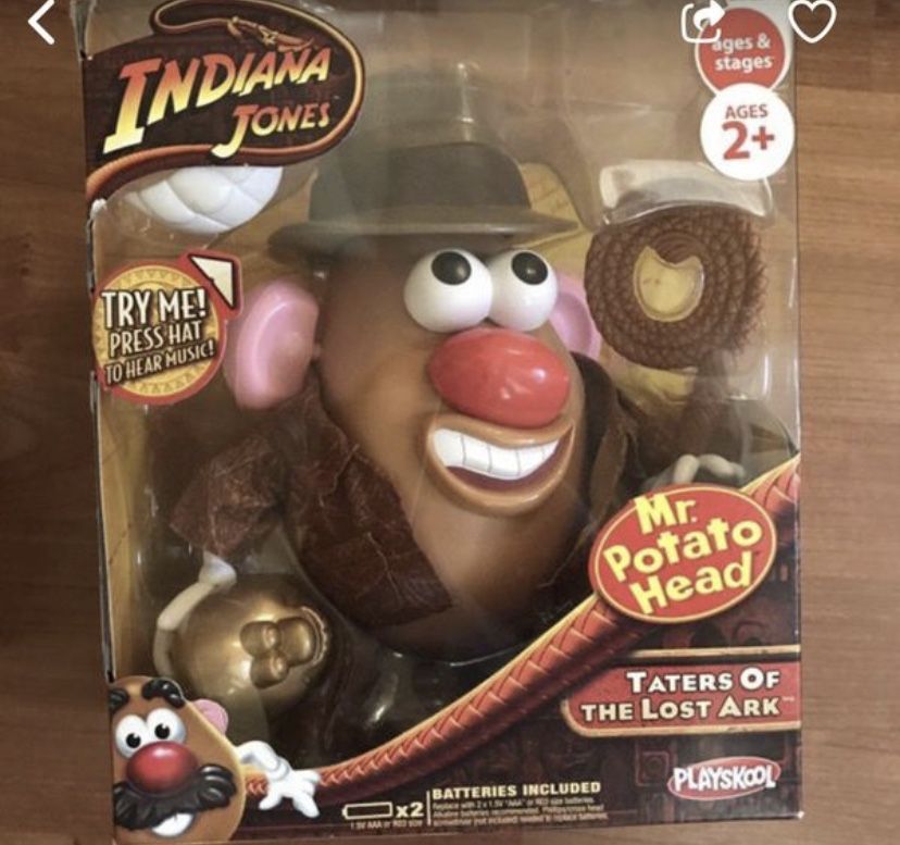Never Opened! Still in the box! Indiana Jones Mr Potato Head
