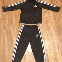 Black & Pink Adidas Track Suit for Infants / Toddlers — Size 18M 