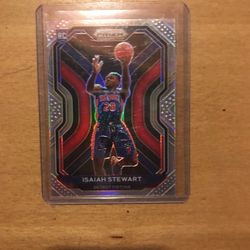 2021 PRIZM ISAIAH STEWART SILVER ROOKIE CARD
