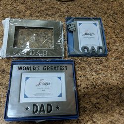 3 DAD PICTURE FRAMES