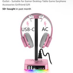 RGB Kafri Headphone Stand W/ USB Charger !